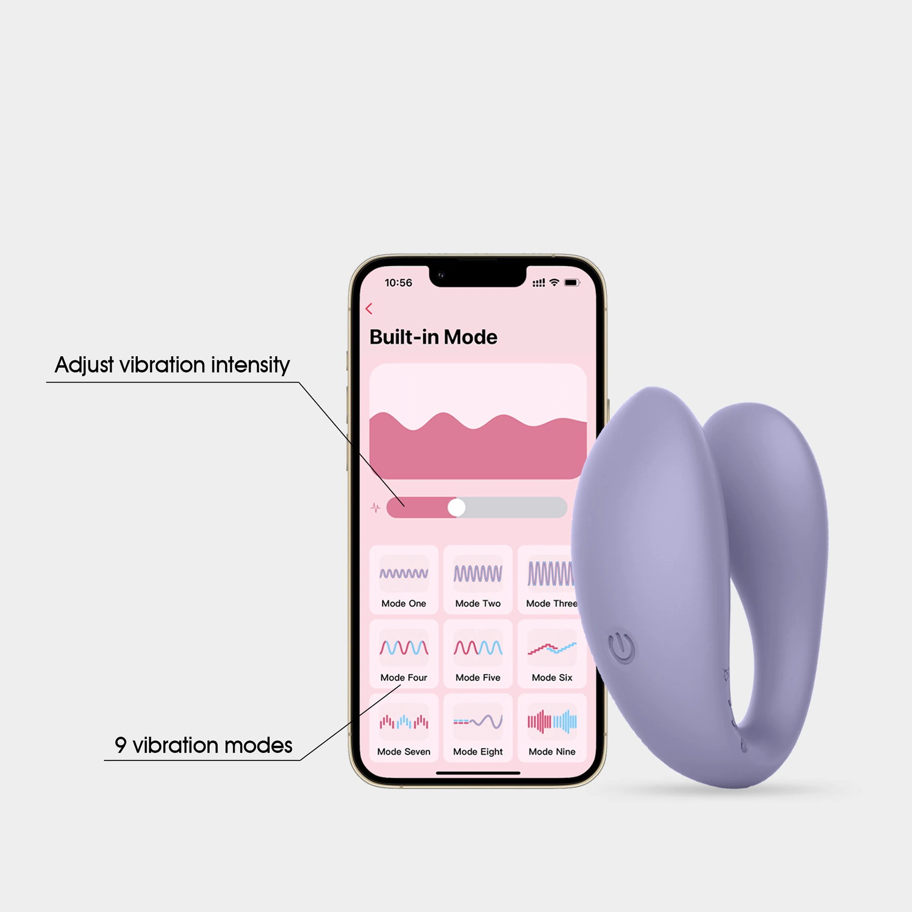 WINYI Couple Vibrator | APP Controlled Double End Vibrator WINYI Couple Vibrator | APP Controlled Double End Vibrator