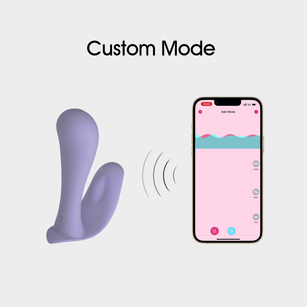 vibrating panties with iphone app for sale Wy0568 JULIA-Double Headed Wearable APP Panty Vibrator For Women