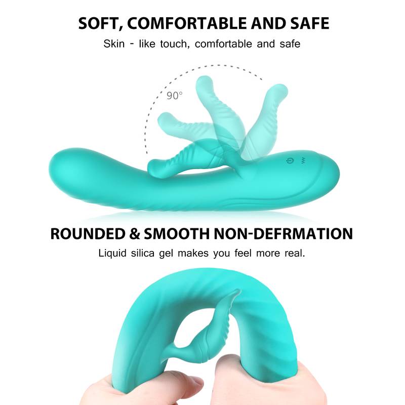 WY0544 CHOLE-Dual Head 10 Vibration clit stimulator Press Massage Vegina Wand Vibrator - Image 5